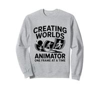 Creating Worlds One Frame At A Time Animation Draw Sketch Sweatshirt