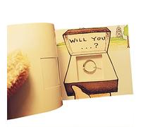Creation Core Creative Cartoon Flip Book for Hide Your Ring Express Love Valentine's Day Propose Prop Book