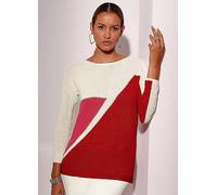 Creation L Bat Sleeve Sweater Red Print