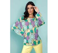 Creation L Boat Neck Sweater Citrus Print