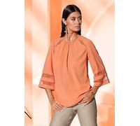 Creation L Cut-Out Three-Quarter Length Sleeve Blouse Papaya