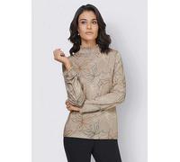 Creation L High Neck Top Sand Print