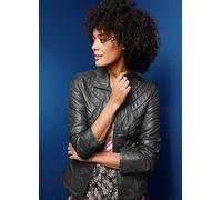 Creation L Nappa Leather Jacket Charcoal