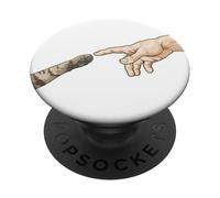Creation of Adam Cat Paw/Renaissance Art Cat PopSockets Adhesive PopGrip