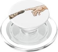 Creation of Adam Cat Paw/Renaissance Art Cat PopSockets PopGrip for MagSafe