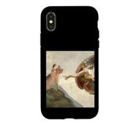 Creation Of Cat Renaissance Art Parody Fresco Case for iPhone X/XS