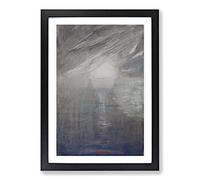 Creation of The World Vol.12 by Mikalojus Konstantinas Framed Print | A2 Black Framed Wall Art | Ready to Hang | Modern Map Picture | Living Room Bedroom Lounge Office