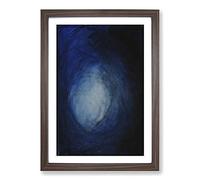 Creation of The World Vol.13 by Mikalojus Konstantinas Framed Print | A2 Walnut Framed Wall Art | Ready to Hang | Modern Map Picture | Living Room Bedroom Lounge Office