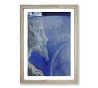 Creation of The World Vol.3 by Mikalojus Konstantinas Framed Print | A2 Oak Framed Wall Art | Ready to Hang | Modern Map Picture | Living Room Bedroom Lounge Office
