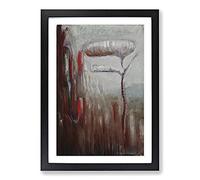 Creation of The World Vol.7 by Mikalojus Konstantinas Framed Print | A2 Black Framed Wall Art | Ready to Hang | Modern Map Picture | Living Room Bedroom Lounge Office
