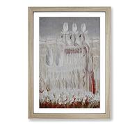 Creation of The World Vol.8 by Mikalojus Konstantinas Framed Print | A2 Oak Framed Wall Art | Ready to Hang | Modern Map Picture | Living Room Bedroom Lounge Office