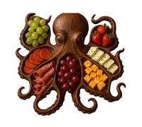 Creation Serving Platter Beech Wood Cheese Fruit Display Tray Coastal Party Decoration For Entertaining Guests Party Decoration Serving Tray