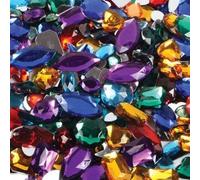 Creation Station 500 g Approximately 800 Acrylic Gemstones, Assorted Colours