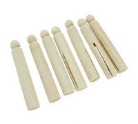 Creation Station 95 mm Dolly Pegs, Pack of 30, Natural