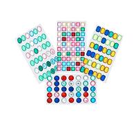 Creation Station New Peel and Stick Large Gemstones on Sheets 4 Shapes Approximately 150 Gemstones