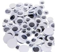 Creation Station 100 Peel & Stick Wiggle Eyes, Black, Assorted Sizes