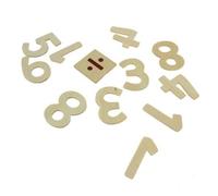Creation Station Wooden Numbers and Symbols, Natural