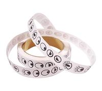 Creation Stations CT1330 1,000 Peel & Stick Eyes, Black, Printed on A Roll, Asst, One Size