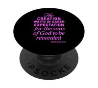 Creation Waits God Children Bible Prayer Group Romans 8:19 PopSockets Adhesive PopGrip