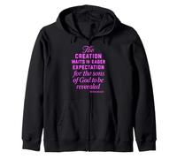 Creation Waits God Children Bible Prayer Group Romans 8:19 Zip Hoodie