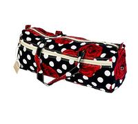 Creations by Korbond Knitting Bag - Polka Dot Red Rose - Yarn Storage with Multiple Pockets