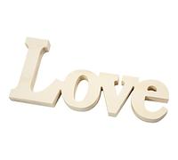 Creativ 1-Piece Wooden Decoration Wording Love