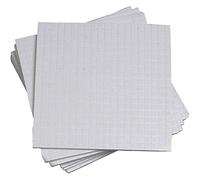 Creativ 100263 3D Double-sided Sticky Foam Pads for Crafts, size 5x5x1 mm, 10 sheets, White