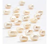 CREATIV 100263 Freshwater Pearls, D: 4 mm, mother-of-pearl, 40cm