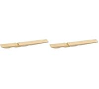 Creativ 100263 Half Clothes Pegs, size 7x1x0,8 cm, birch, 100 pcs, Wood (Pack of 2)