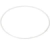 Creativ 100263 Metal Wire Ring, D: 10 cm, Circle, 10 pcs, white