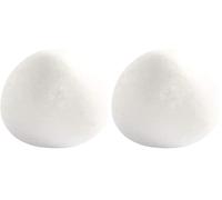 CREATIV 100263 Polystyrene Eggs, H: 12 cm, 5pcs, White (Pack of 2)