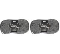 Creativ 100263 Sock Yarn, L: 200 m, Dark Grey, 50g (Pack of 2)