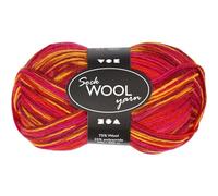 Creativ 100263 Sock Yarn, L: 200 m, red/orange harmony, 50 g (US IMPORT)