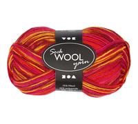 Creativ 100263 Sock Yarn, L: 200 m, red/orange harmony, 50 g (US IMPORT)