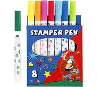 Creativ 100263 Stamp Markers, 8asstd, multicolour