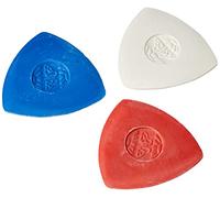Creativ 100263 Tailor's Chalk Triangle - Set of 3 Red, White, Blue, White, blue