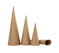 Creativ 100263 Tall Cones, H: 30-40-50 cm, 3asstd