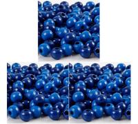 Creativ 100263 Wooden Beads, D: 8 mm, Blue, 15g, Approx. 100 pc (Pack of 3)