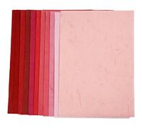 Creativ 21 x 30 cm Straw Silk Paper Harmony 30 Assorted Sheets, Red
