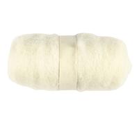 Creativ 451010 Carded Wool, White, 100g