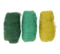 Creativ 45336 Company 10-Piece Carded Wool, Green/Turquoise