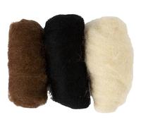 Creativ 45338 Company 10-Piece Carded Wool, Grey