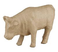 Creativ 510700 15 cm Papier Mache Cow, Beige