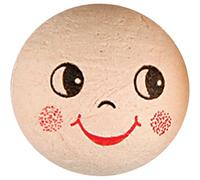 Creativ 542300 Compressed Cotton Faces, D: 30 mm, 10pcs