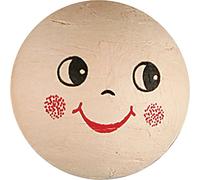 Creativ 542401 Compressed Cotton Faces, D: 40 mm, Cotton, 5pcs