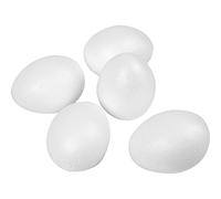 Creativ 543241 Polystyrene Eggs, H: 8 cm, 50 pcs, White