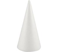 Creativ 54367 25 cm 1-Piece Polystyrene Cone, White, One size