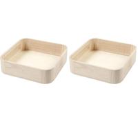 Creativ 56132 Tray, size 25x25 cm, H: 7 cm, pine, empress wood, 1pc (Pack of 2)