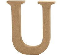 Creativ 56330 "U" MDF Letter, Brown, 13 x 2 cm