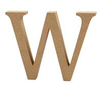 Creativ 56332 "W" MDF Letter, Brown, 13 x 2 cm